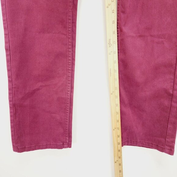 Levis womens jeans Slim Fit Mid Rise Burgundy W29 L29 Super Soft Stretch - Picture 10 of 14